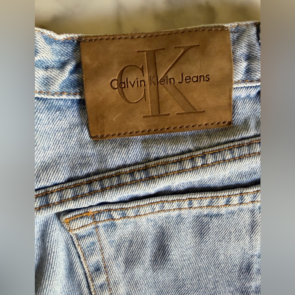 Vintage Calvin Klein Jeans Light Blue Denim Jeans 100% Cotton 90’s High Rise